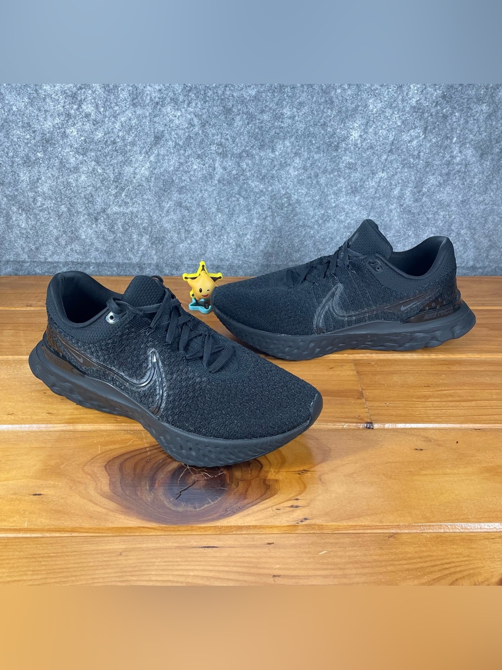 Nike React Infinity Run Flyknit 3 Mens 15 Triple Black Shoes Sneakers DH5392-005